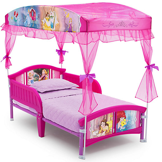 Delta Children Canopy Toddler Bed Disney Princess, Tinkerbell Bed Frame