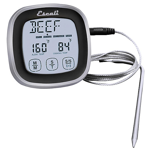Alternate image 1 for Escali® 3-Inch Touch Screen Thermometer and Timer