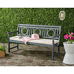 Safavieh Montclair Outdoor 3-Seat Bench with Cushion