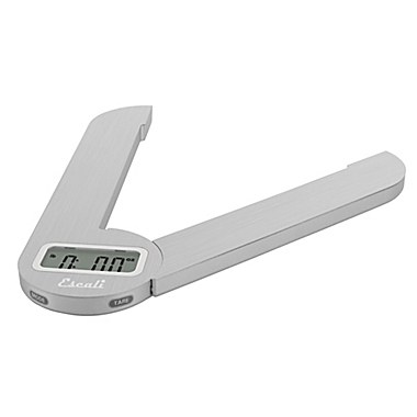 Escali&reg; Savu Space Saving Digital Food Scale in Stainless Steel. View a larger version of this product image.