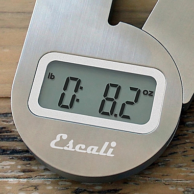 Escali&reg; Savu Space Saving Digital Food Scale in Stainless Steel. View a larger version of this product image.