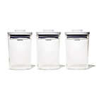 Alternate image 0 for OXO Good Grips Mini Round POP Canisters​ in Clear/White (Set of 3)