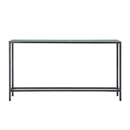 Darrin Mirrored Console Table in Grey