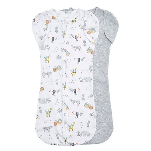 Alternate image 1 for aden + anais™ essentials easy swaddle™ 2-Pack Snug Swaddles