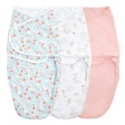 aden + anais&trade; essentials 3-Pack Fairy Tale Flowers Wrap Swaddles