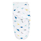 Alternate image 3 for aden + anais&trade; essentials Size 0-3M 3-Pack Dino-Rama Wrap Swaddles in Blue