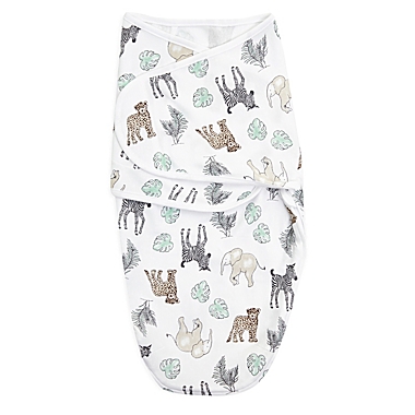 aden + anais&trade; essentials easy swaddle&trade; Size 0-3M 3-Pack Wrap Swaddles in Grey. View a larger version of this product image.