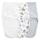 Alternate image 0 for aden + anais&trade; essentials easy swaddle&trade; Size 4-6M 3-Pack Wrap Swaddles in Grey