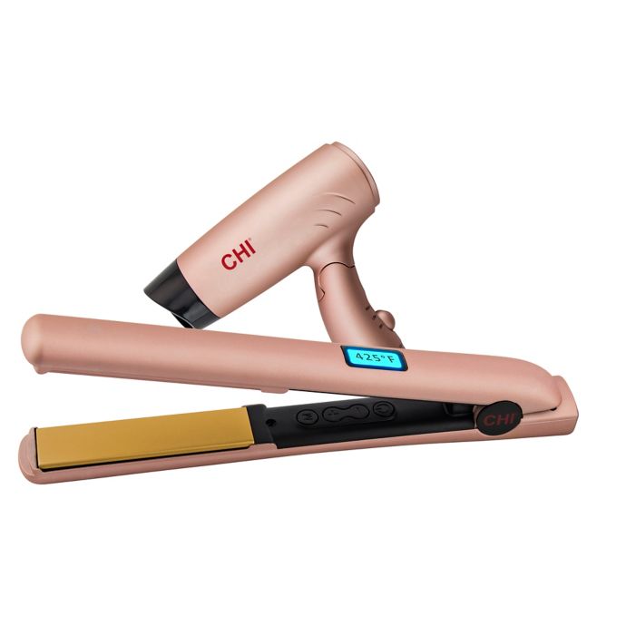 CHI Original Digital 1-Inch Ceramic Hairstyling Iron in Rose Gold | Bed