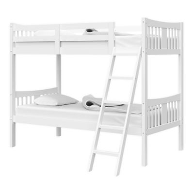 Storkcraft Caribou Twin Bunk Bed In White
