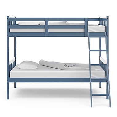 Storkcraft Caribou Twin Bunk Bed in Navy. View a larger version of this product image.