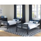 Alternate image 8 for Storkcraft&reg; Caribou Twin Bunk Bed Grey