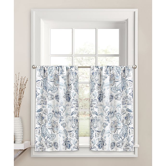 Colordrift Bastille Fl 45 Inch, 45 Inch Tier Curtains
