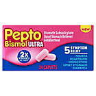 Alternate image 1 for Pepto Bismol&reg; Ultra 24-Count Caplets for 5 Symptom Relief