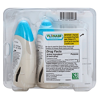 Flonase&reg; 2-Pack .31 fl. oz. Sensimist Allergy Relief Nasal Spray. View a larger version of this product image.