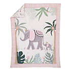 Alternate image 3 for NoJo&reg; Tropical Princess 4-Piece Crib Bedding Set in Pink/White