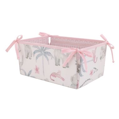 NoJo&reg; Tropical Princess 4-Piece Crib Bedding Set in Pink/White. View a larger version of this product image.