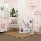 Alternate image 0 for NoJo&reg; Tropical Princess 4-Piece Crib Bedding Set in Pink/White