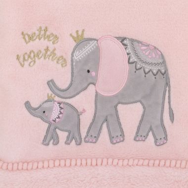 NoJo&reg; Tropical Princess "Better Together" Blanket in Pink. View a larger version of this product image.
