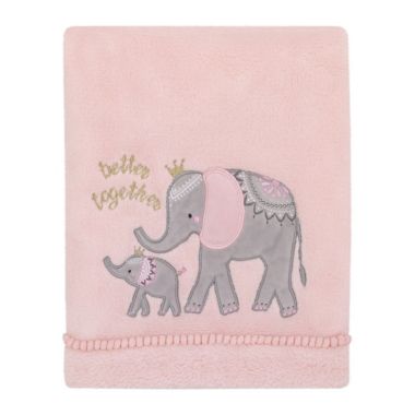 NoJo&reg; Tropical Princess "Better Together" Blanket in Pink. View a larger version of this product image.
