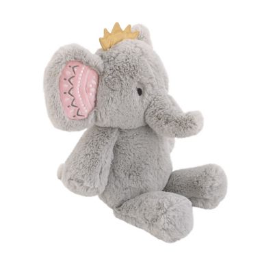 NoJo&reg; Tropical Princess Elephant Plush Toy in Grey. View a larger version of this product image.