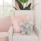 Alternate image 3 for NoJo&reg; Tropical Princess Elephant Plush Toy in Grey