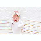 Alternate image 2 for Copper Pearl&trade; Newborn Piper Knot Bow Headband in White