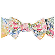 Copper Pearl&trade; Lark Knot Bow Headband in Green/Pink