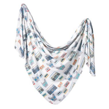 Copper Pearl&trade; Bruno Swaddle Blanket in White. View a larger version of this product image.