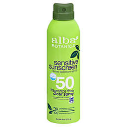 Alba Botanica&trade; 6 fl. oz. Fragrance Free Clear Spray SPF 50 Sensitive Sunscreen