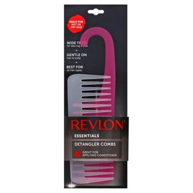 Revlon&reg; Essentials 2-Pack Detangler Combs. View a larger version of this product image.