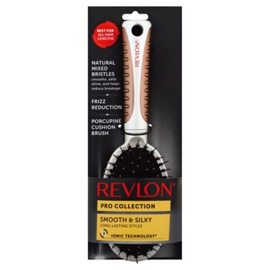 Revlon&reg; Perfect Style&trade; Long-Lasting Styles Smooth and Silky Cushion Hair Brush. View a larger version of this product image.