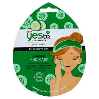 Yes to&reg; Cucumber Mud 1-Count Calming Paper Mask. View a larger version of this product image.