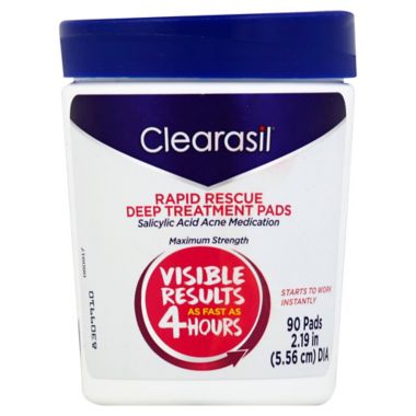 Clearasil&reg; 90-Count Rapid Rescue Deep Treatment Pads. View a larger version of this product image.