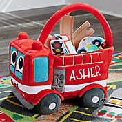 Fire Truck Embroidered Plush Toy Storage Basket