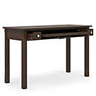 Alternate image 1 for Simpli Home&reg; Avalon Solid Wood Writing Office Desk
