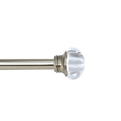 220-1121-78 Nickel Square Curtain Rod Set!! 