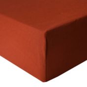Copper Pearl Rust Fitted Crib Sheet