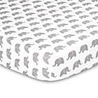 Alternate image 2 for The Peanutshell&trade; Elephant Walk 3-Piece Crib Bedding Set in Grey/White