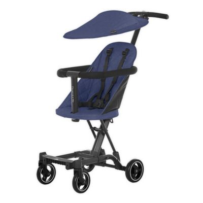 stroller with large sun canopy