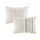 Alternate image 4 for INK+IVY Imani 3-Piece Full/Queen Duvet Cover Set in Ivory