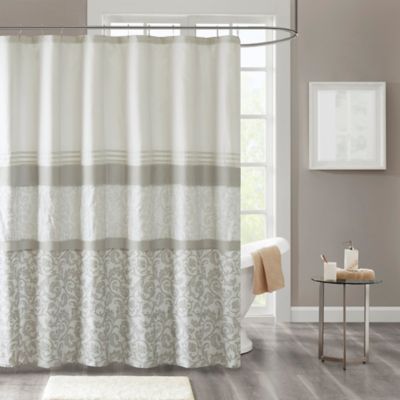 Bathroom Window Set w/ Liner+Rings Shower Curtain Drapes 