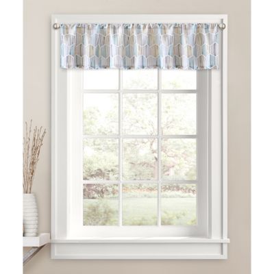 Honeycomb 32-Inch x 45-Inch 2-Tier Valence in Aqua