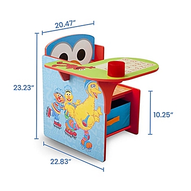 Sesame Street&reg; Chair Desk with Storage Bin. View a larger version of this product image.