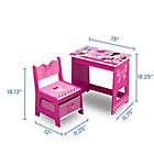 Alternate image 5 for Delta Children Disney&reg; Minnie Mouse Kids Wood Desk and Chair Set in Pink
