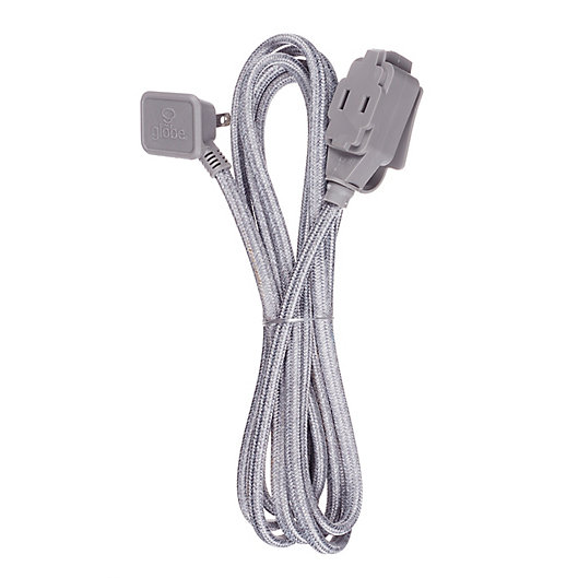 Alternate image 1 for Globe Electric Designer Series 9-ft 3-Outlet Extension Cord in Charcoal and Light Grey