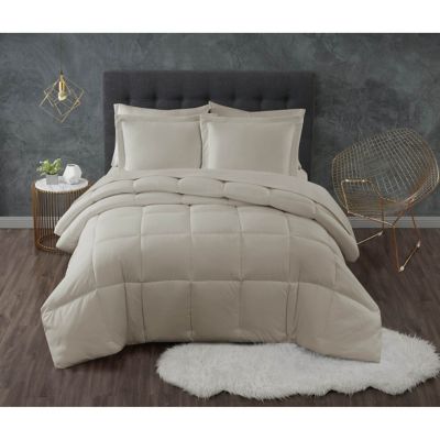 Truly Calm Antimicrobial Comforter Set, Images Of King Comforter On Queen Bed