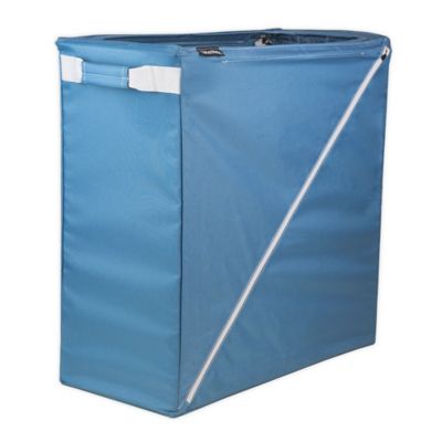 CleverMade&reg; Sparrow Collapsible Steel Laundry Hamper in Blue