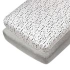 Alternate image 0 for The Honest Company&reg; Patterned 2-Pack Organic Cotton Fitted Crib Sheets