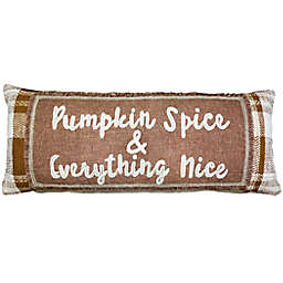Bee & Willow™ Embroidered Pumpkin Oblong Throw Pillow in Sage